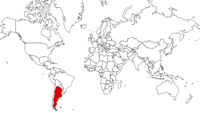 Argentina on the map