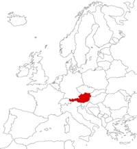 Austria on the map