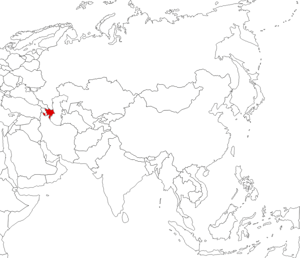 Azerbaijan on the map