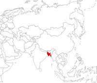 Bangladesh on the map