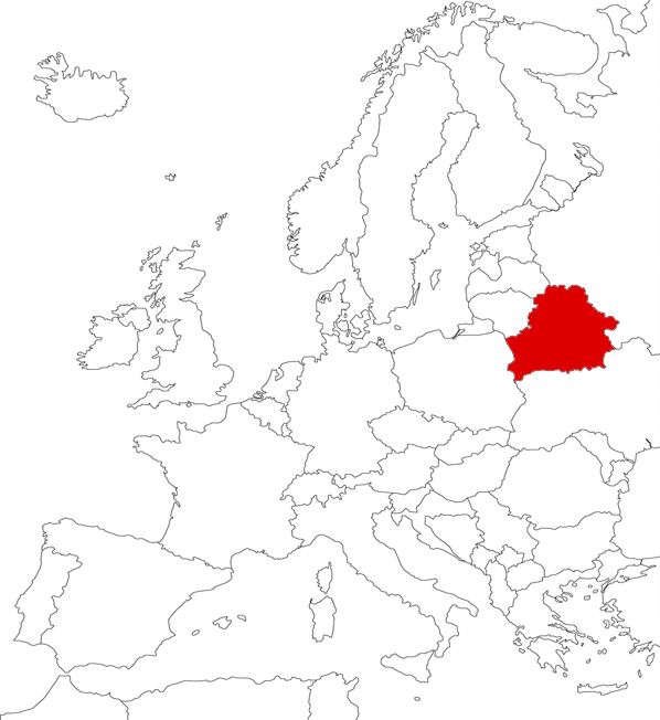 Belarus on the map