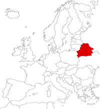 Belarus on the map