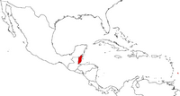 Belize on the map