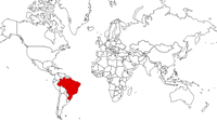 Brazil on the map