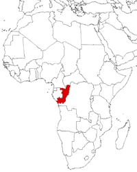 Congo, Republic on the map