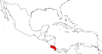 Costa Rica on the map