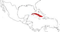 Cuba on the map