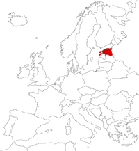 Estonia on the map