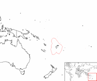 Fiji on the map