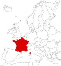 France on the map