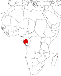 Gabon on the map