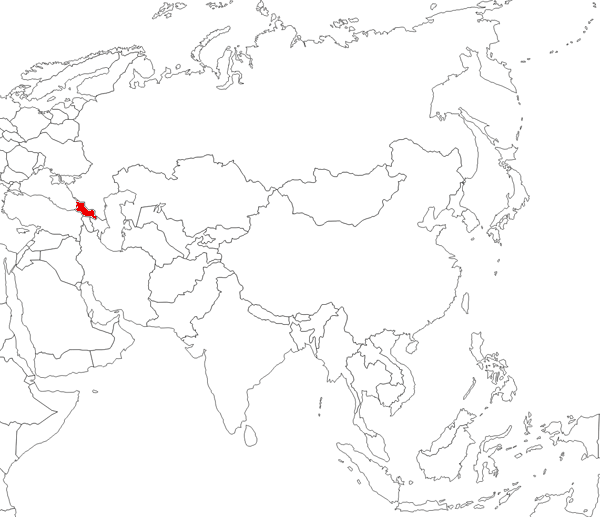 Georgia on the map