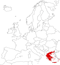 Greece on the map