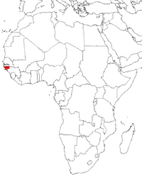 Guinea-Bissau on the map