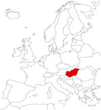 Hungary on the map