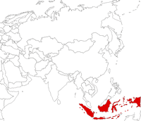 Indonesia on the map