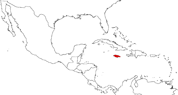 Jamaica on the map