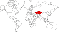 Kazakhstan on the map