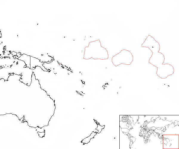 Kiribati on the map