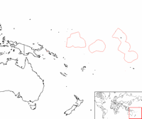 Kiribati on the map
