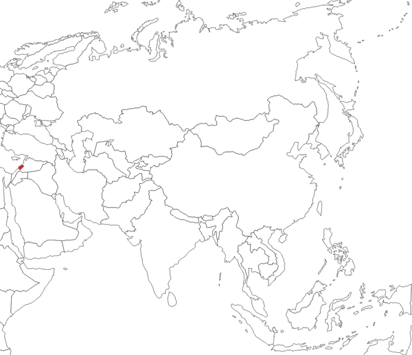 Lebanon on the map