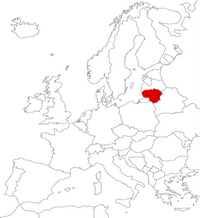 Lithuania on the map
