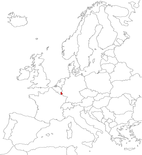 Luxembourg on the map