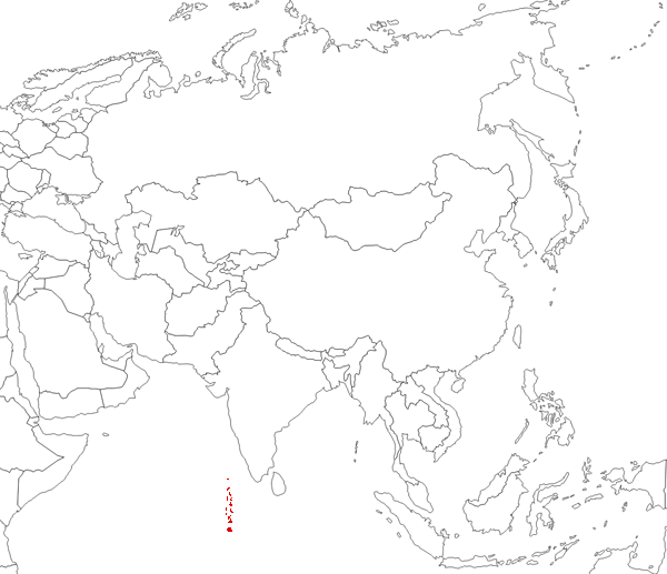 Maldives on the map