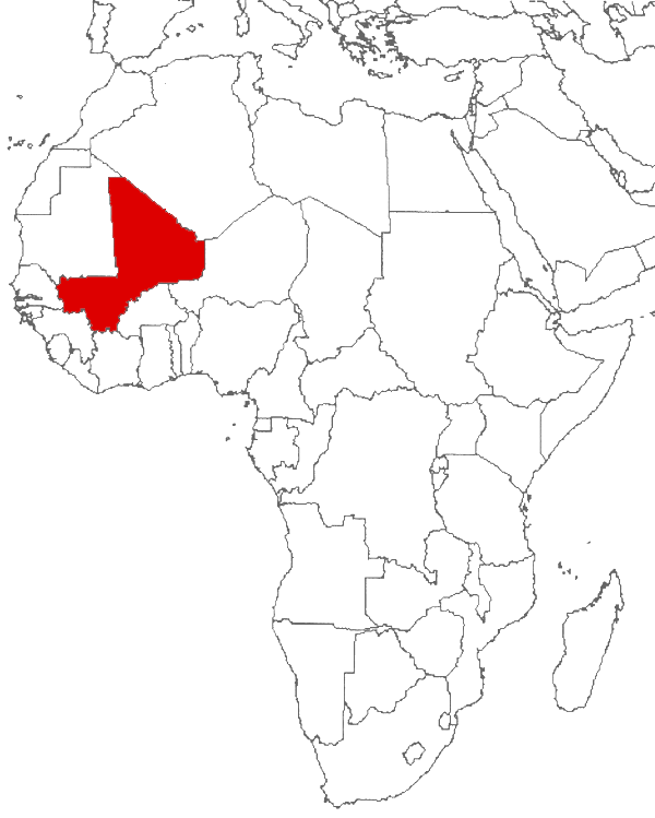 Mali on the map