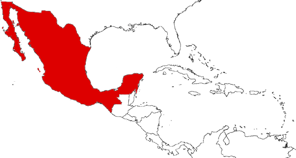 Mexico on the map