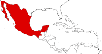 Mexico on the map