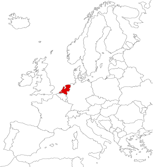 Netherlands on the map