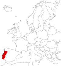Portugal on the map