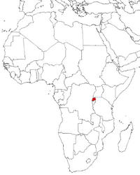 Rwanda on the map