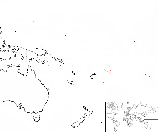 Samoa on the map