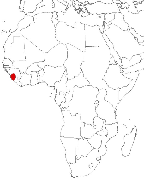 Sierra Leone on the map