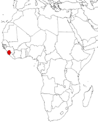 Sierra Leone on the map