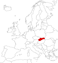 Slovakia on the map