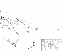 Solomon Islands on the map