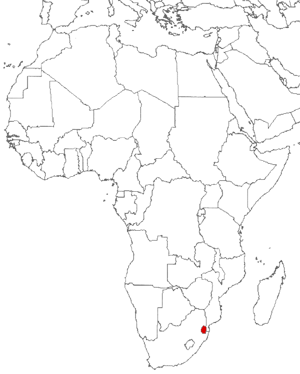 Swaziland on the map
