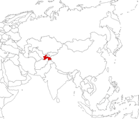Tajikistan on the map