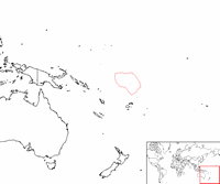Tuvalu on the map