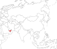United Arab Emirates on the map