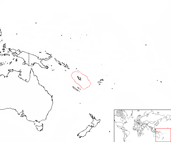Vanuatu on the map