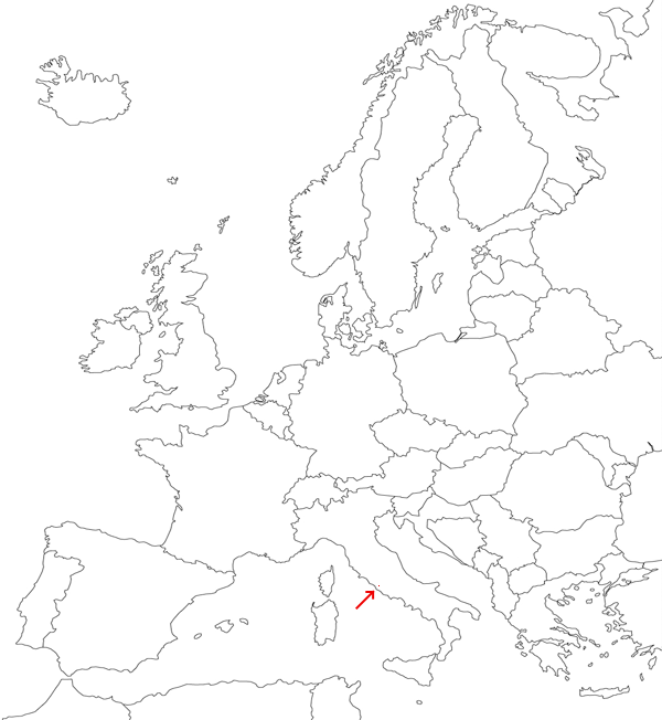 Vatican City on the map